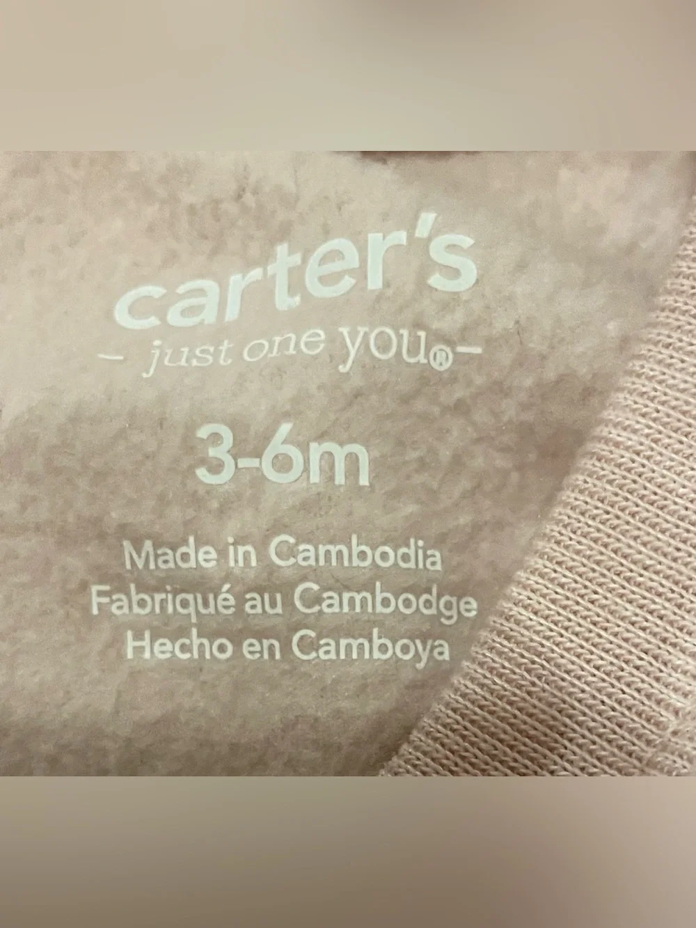 Carter's Light Pink Heart-Pattern Long Sleeve Sleep Sack